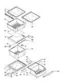 Refrigerator shelf parts