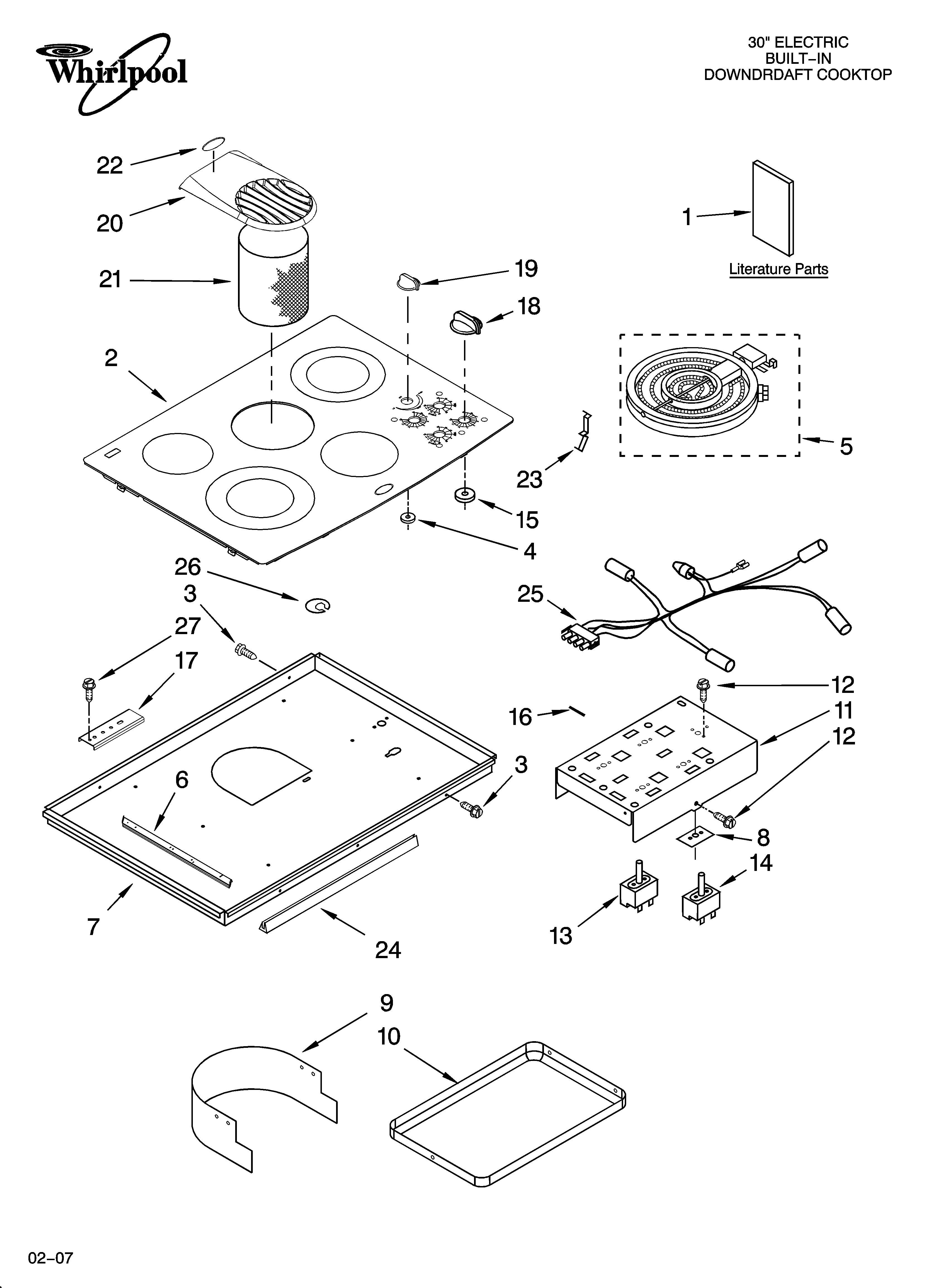 Cooktop parts