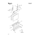 Whirlpool GU2700XTSB1 door and panel parts diagram