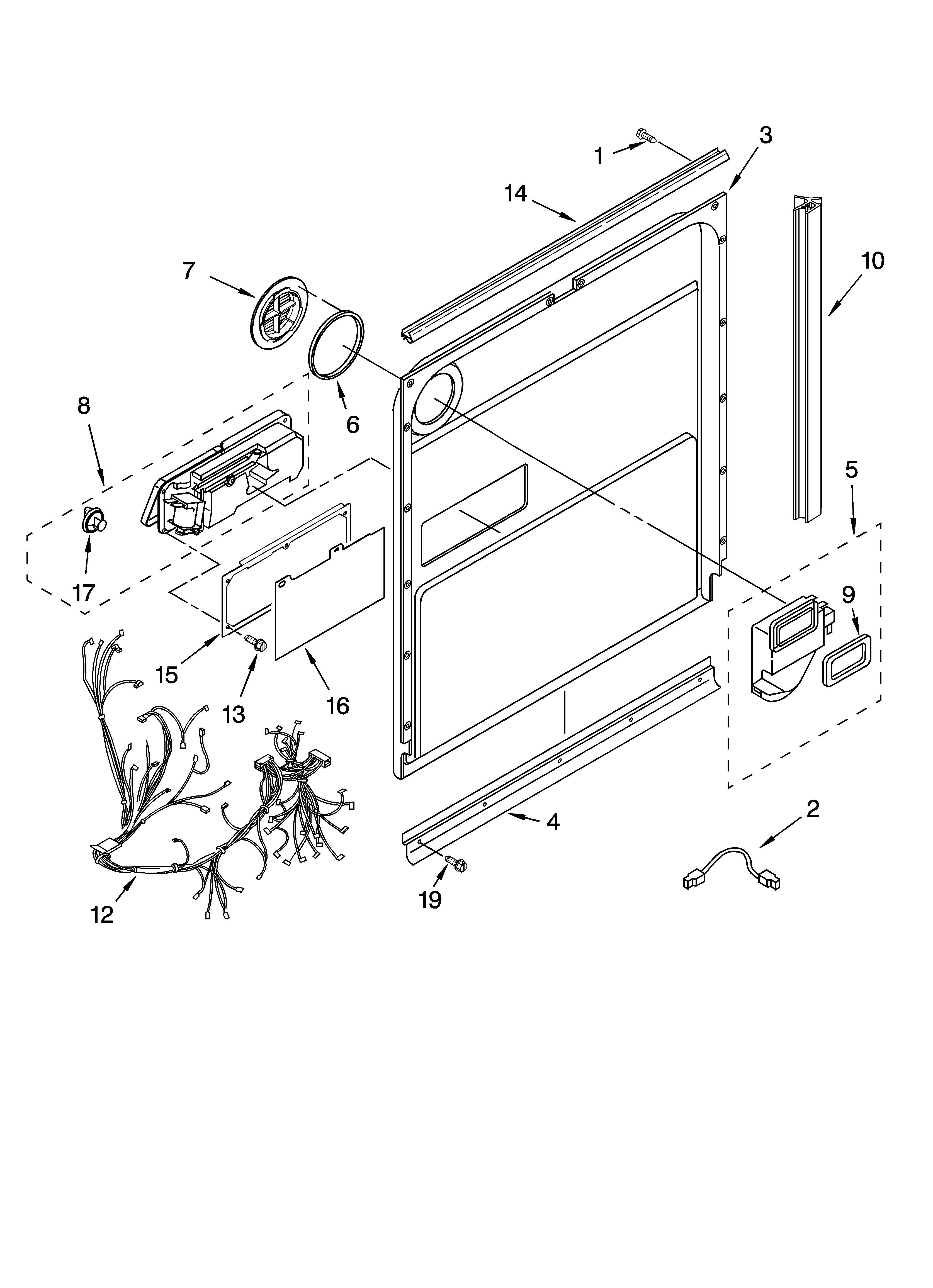 Door and latch parts