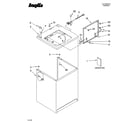 Inglis IJ40001 top and cabinet parts diagram