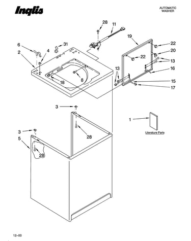 Top and cabinet parts