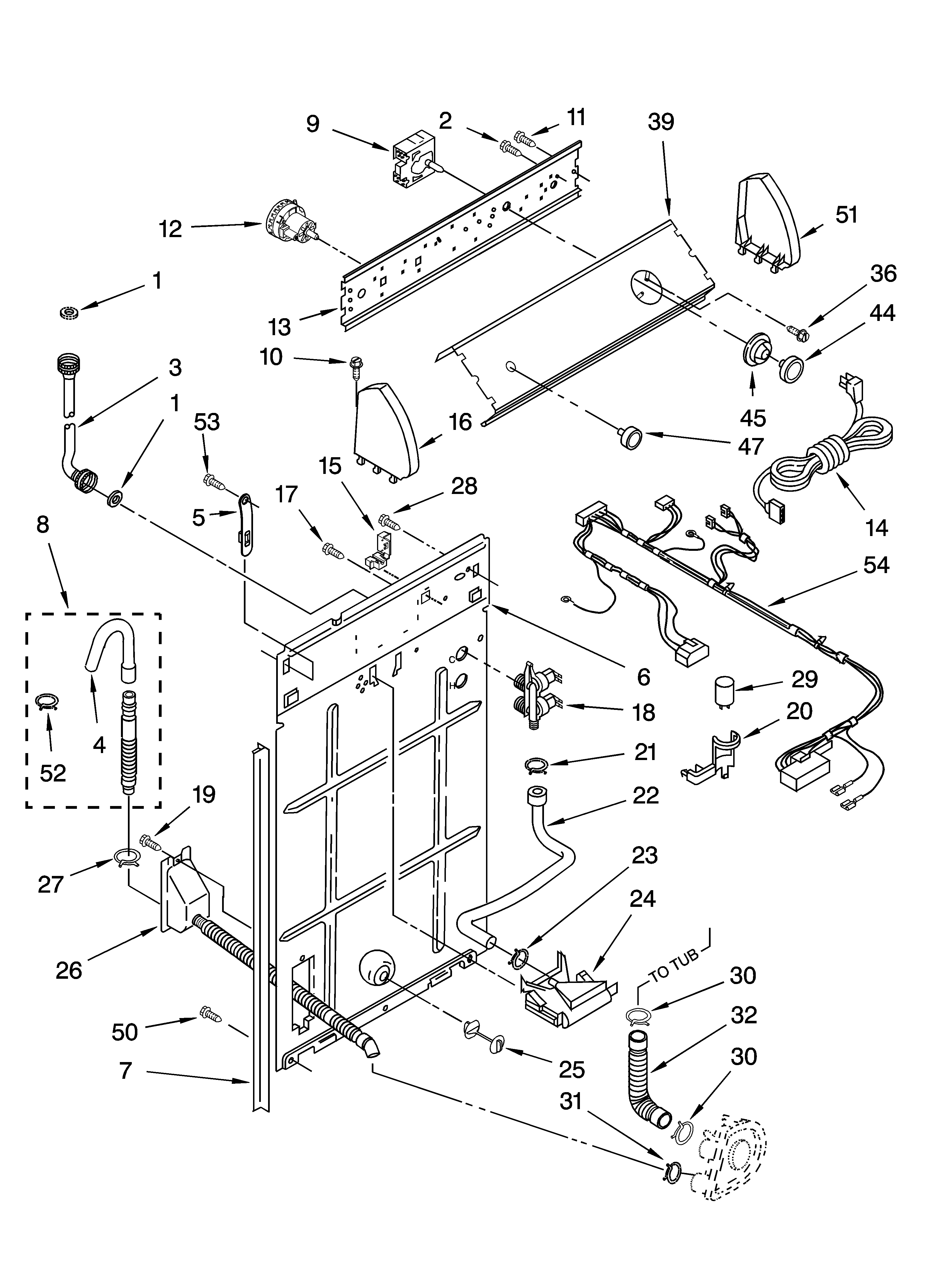 CONTROLS AND REAR PANEL PARTS