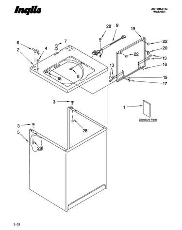 Top and cabinet parts