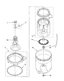 Agitator, basket and tub parts