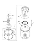 Agitator, basket and tub parts