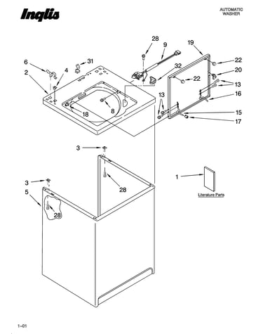 Top and cabinet parts