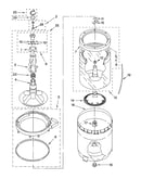 Agitator, basket and tub parts