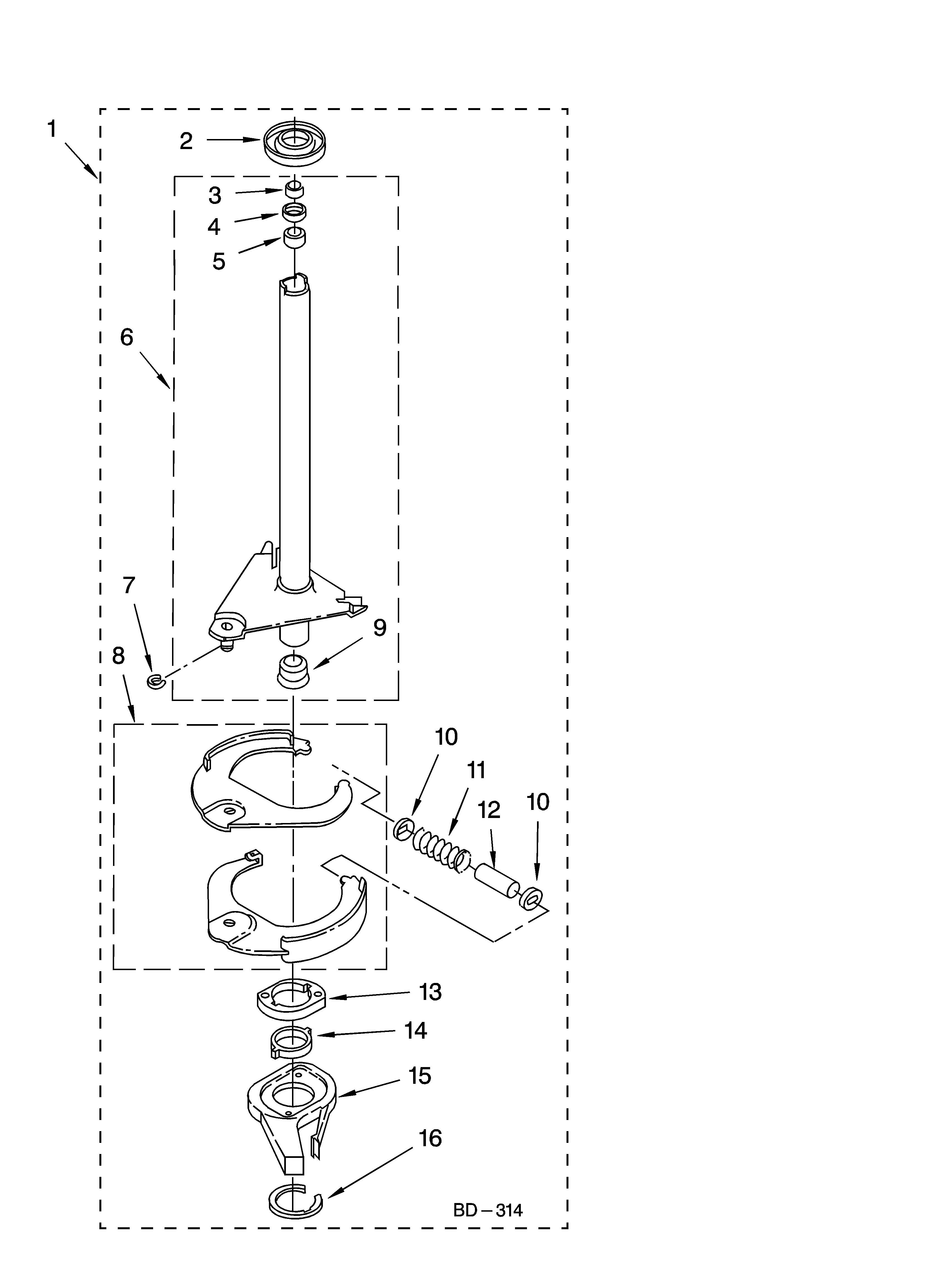 Brake and drive tube parts