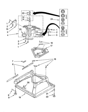 Machine base parts