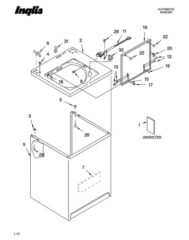 Top and cabinet parts