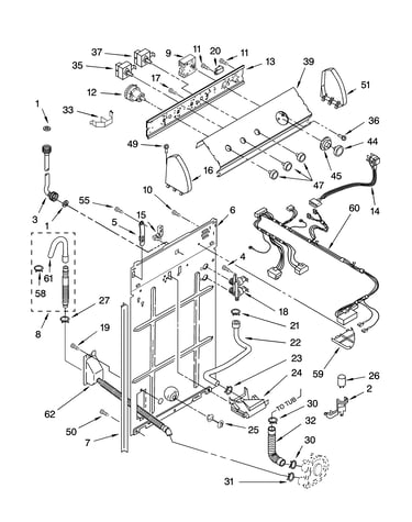 Controls and rear panel parts