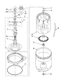 Agitator, basket and tub parts