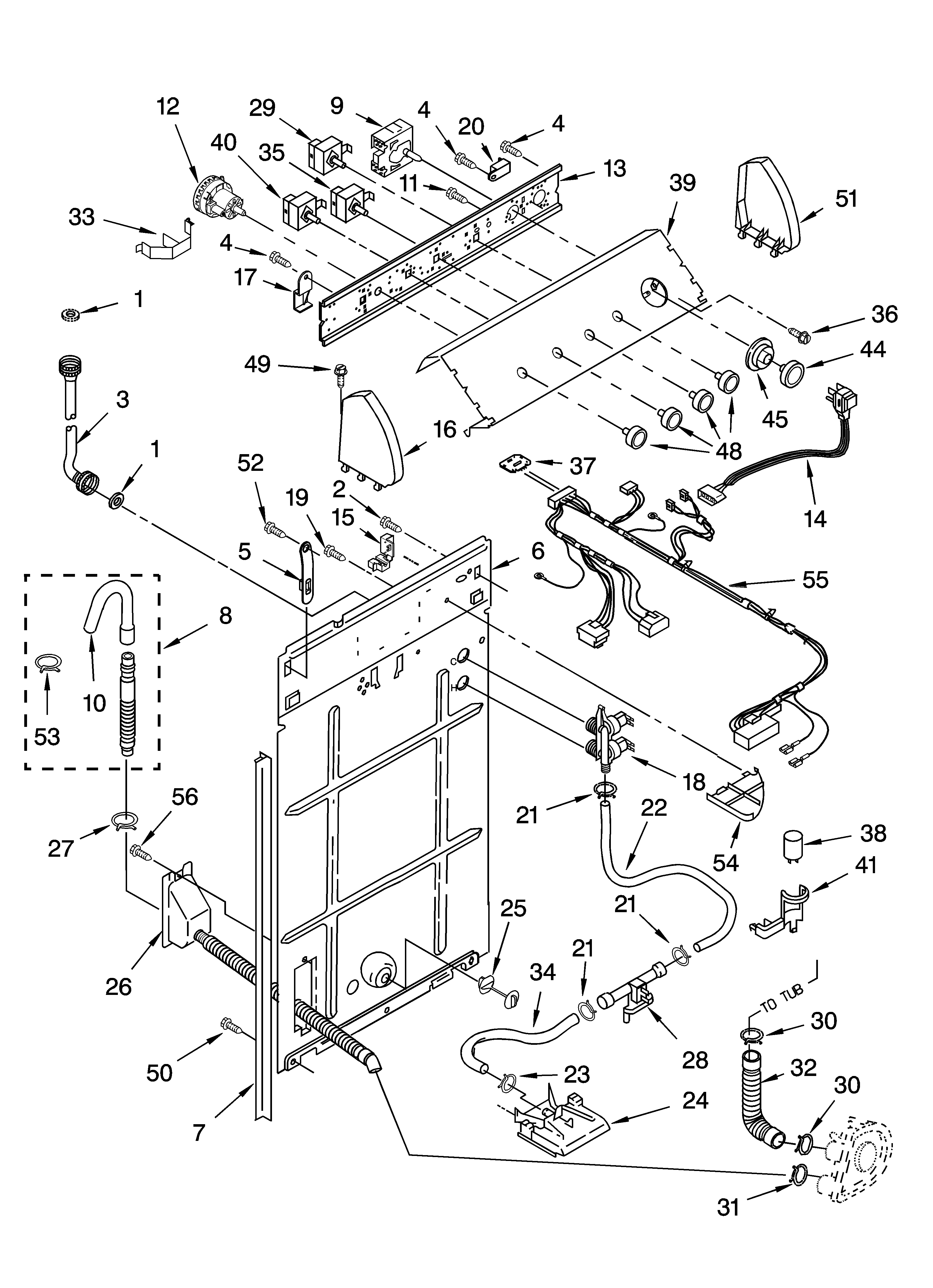 CONTROLS AND REAR PANEL PARTS