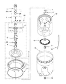 Agitator, basket and tub parts