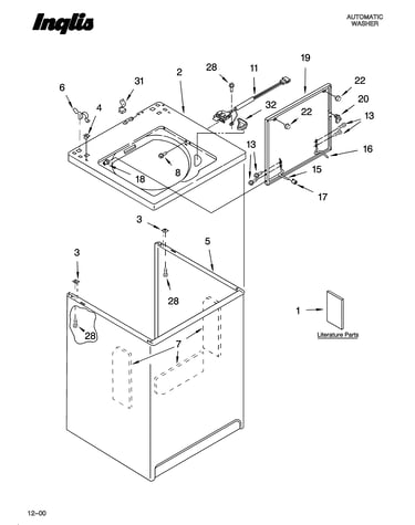 Top and cabinet parts