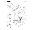 Inglis IJ70001 top and console parts diagram