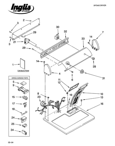 Top and console parts