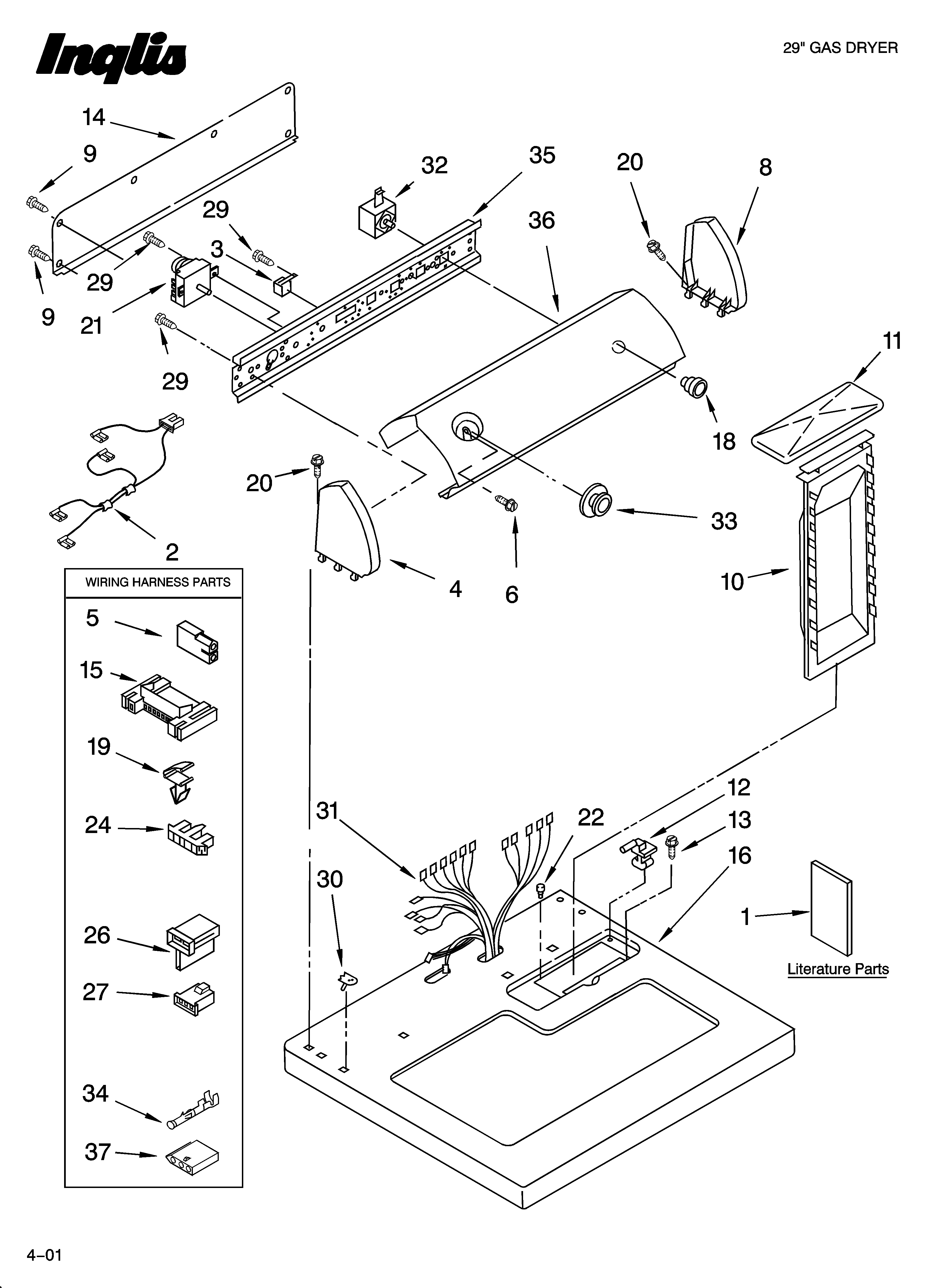 Top and console parts
