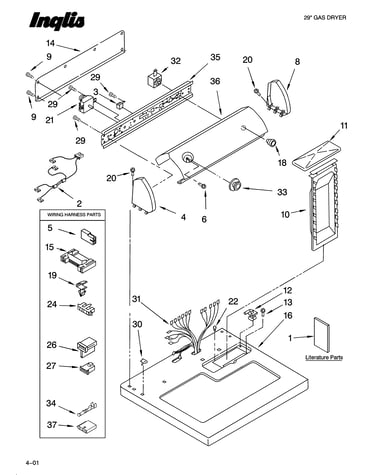 Top and console parts