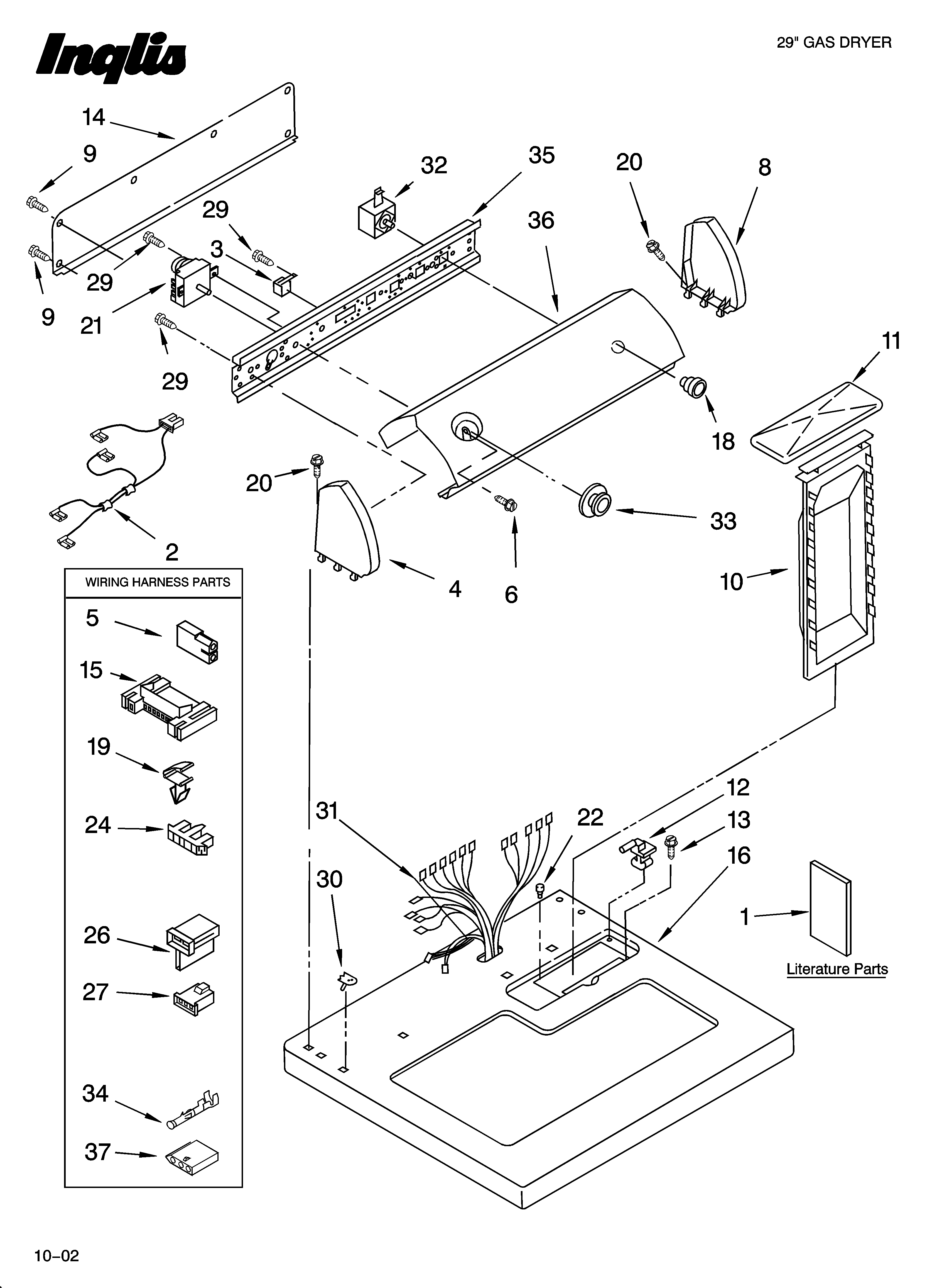 Top and console parts
