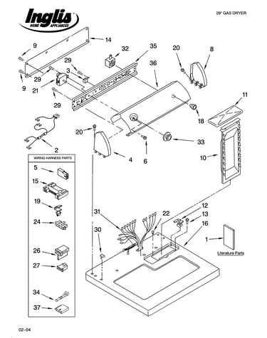 Top and console parts