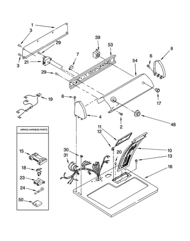 Top and console parts