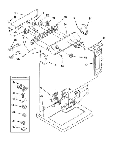 Top and console parts