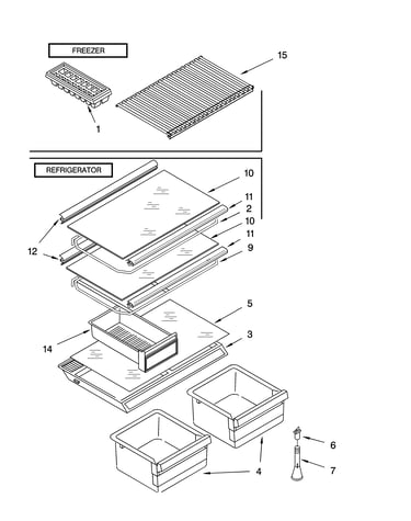 Shelf parts, optional parts