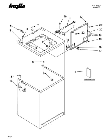 Top and cabinet parts