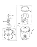 Agitator, basket and tub parts