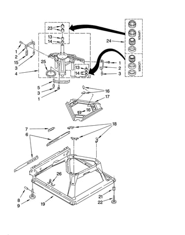 Machine base parts
