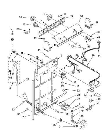 Controls and rear panel parts