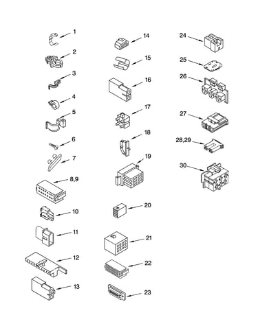 Wiring harness parts