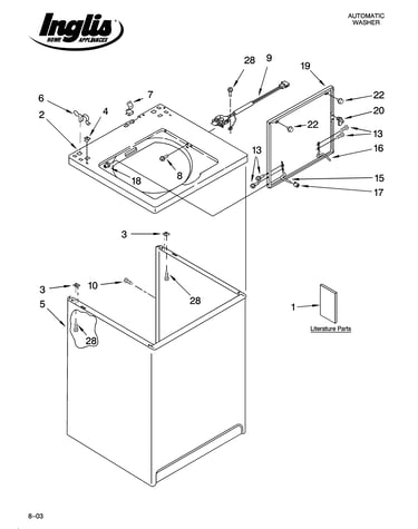 Top and cabinet parts