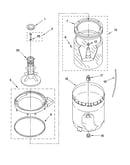 Agitator, basket and tub parts