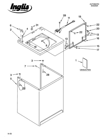 Top and cabinet parts