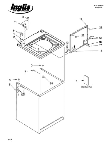 Top and cabinet parts