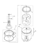 Agitator, basket and tub parts