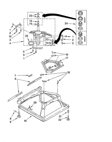 Machine base parts