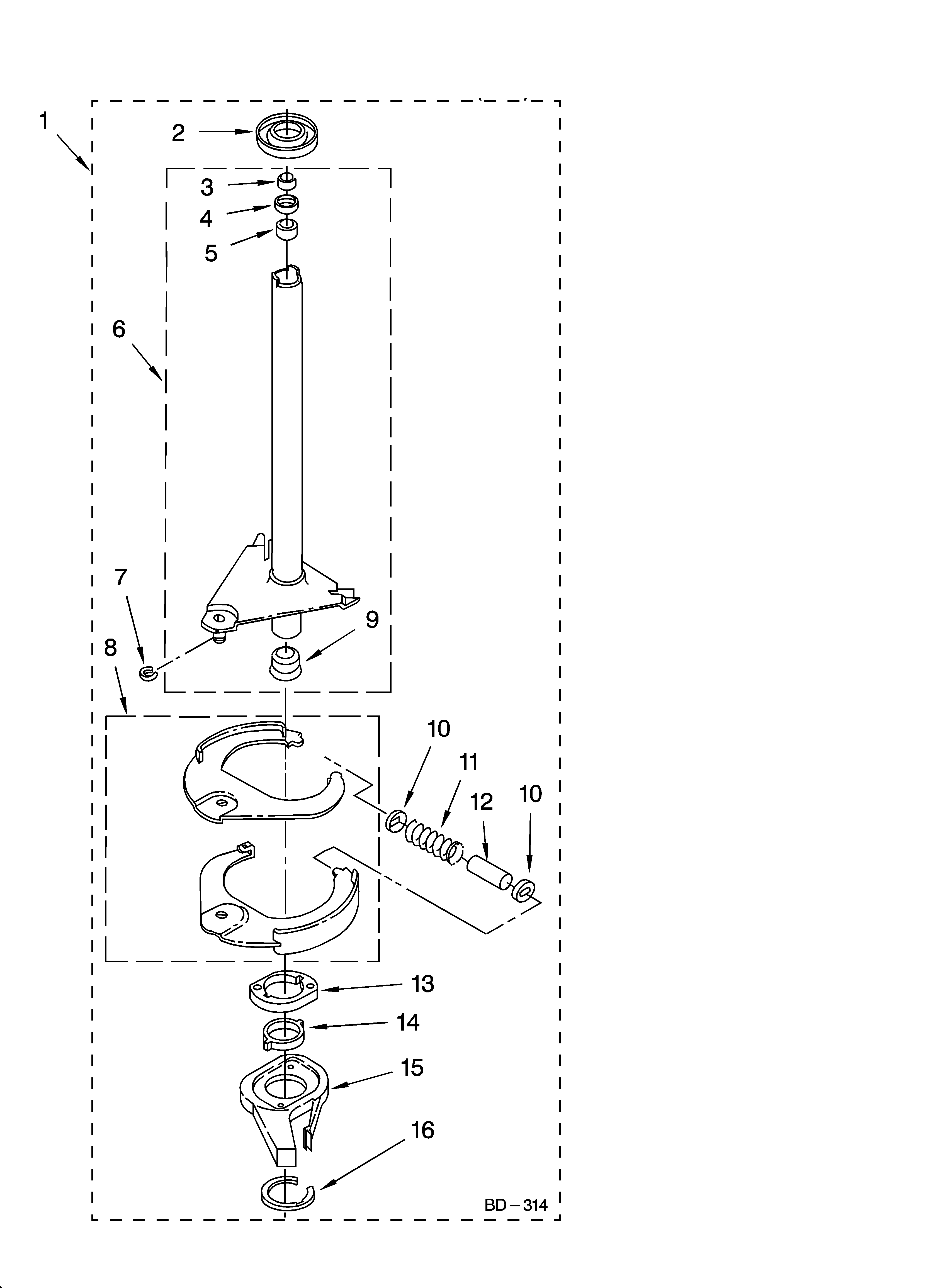 Brake and drive tube parts