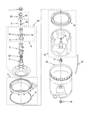 Agitator, basket and tub parts