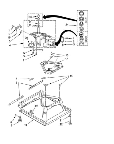 Machine base parts