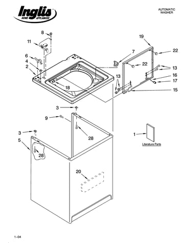 Top and cabinet parts