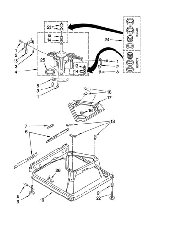 Machine base parts
