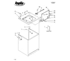 Inglis IM46000 top and cabinet parts diagram