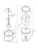 Agitator, basket and tub parts
