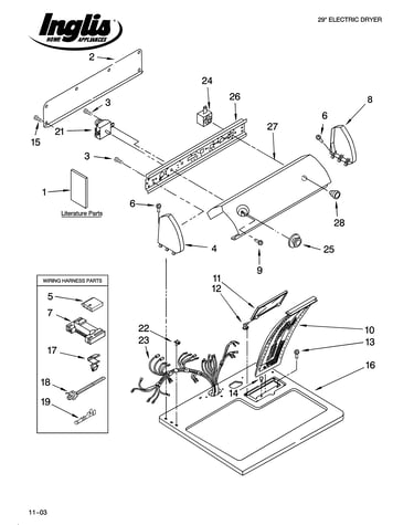 Top and console parts