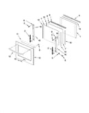 Oven door parts