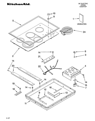 Cooktop parts, optional parts